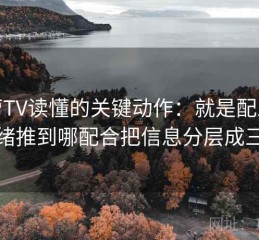 菠萝TV读懂的关键动作：就是配乐把情绪推到哪配合把信息分层成三段